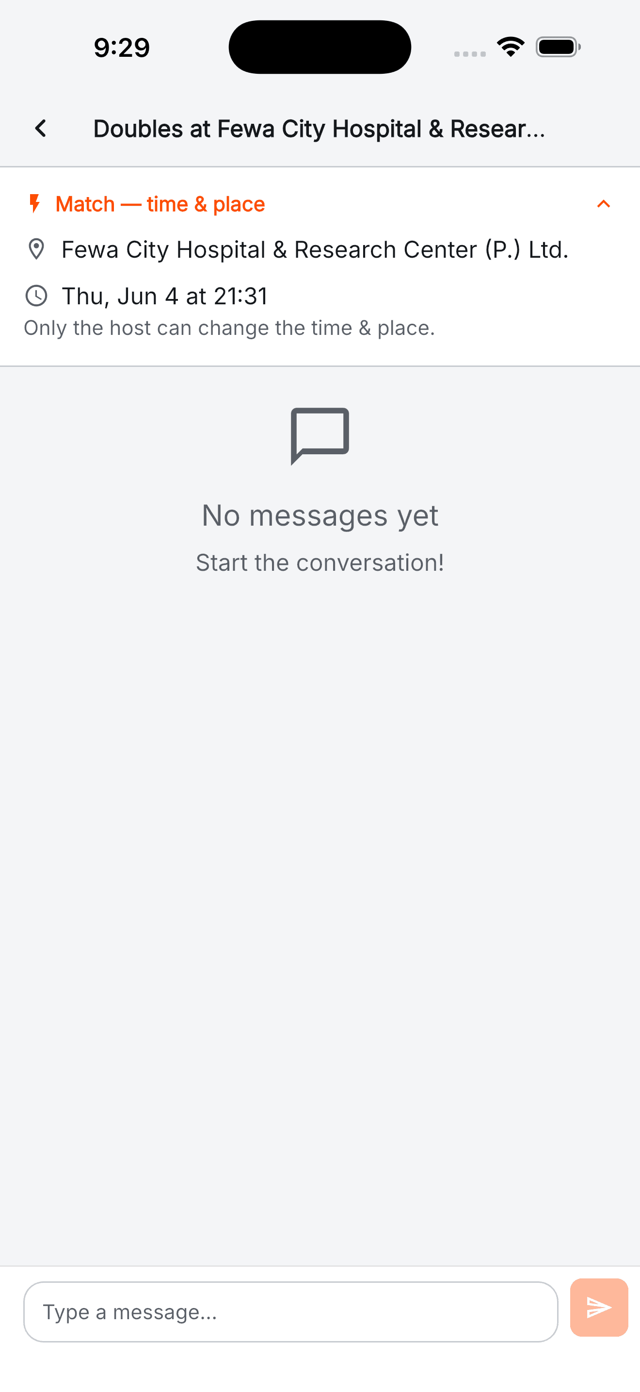 Match chat