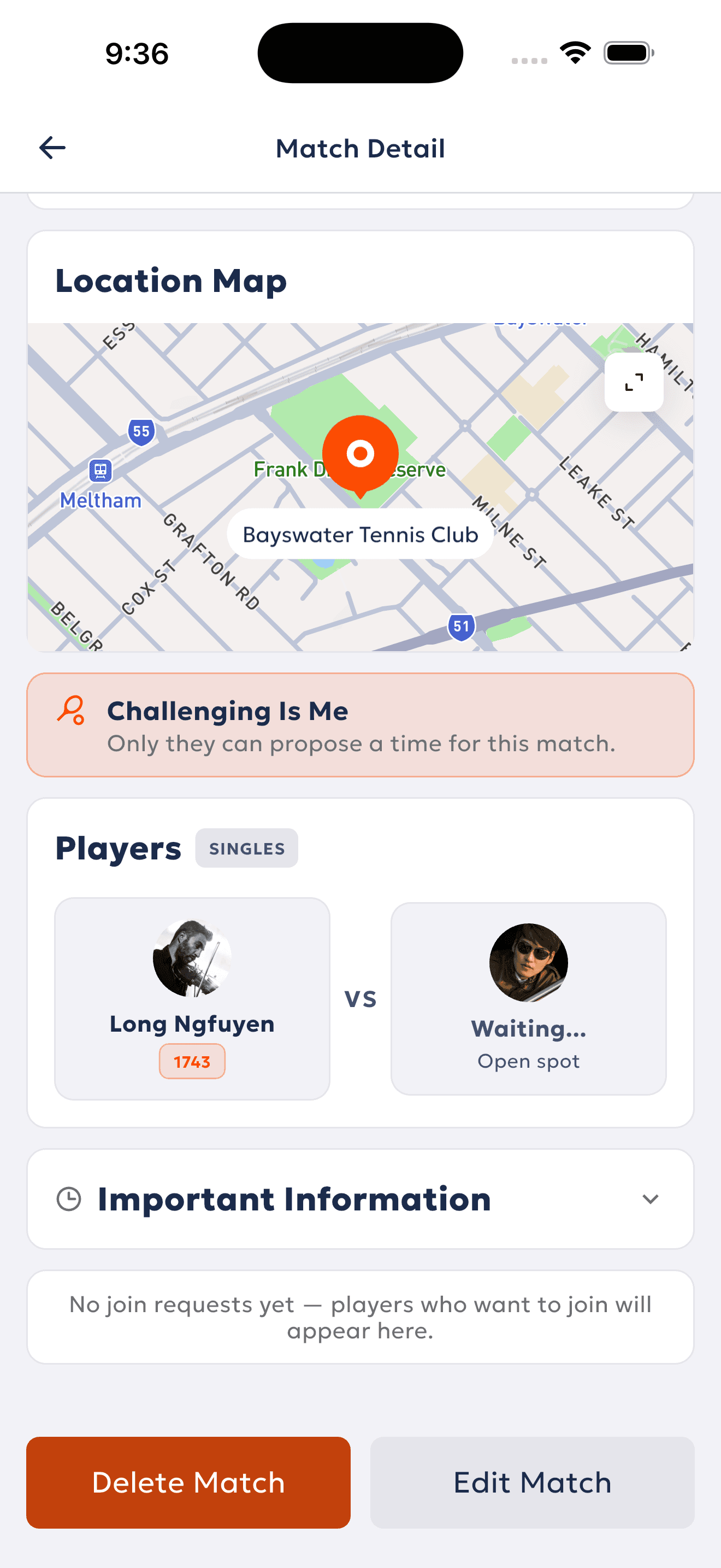 Match detail
